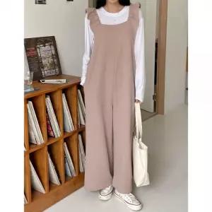 빅사이즈 카우 와이드 롱 점프슈트 ar24112