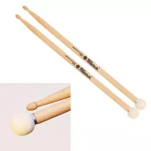 펠트말렛 히코리 5A RZt95 연주용 드럼스틱 연습용 용품 부속 우드 나무 악기