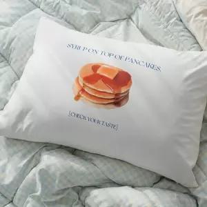 해피니 프린팅 마이크로화이바 먼지없는 베개커버 50x70cm (메이플) (베개솜 별매)