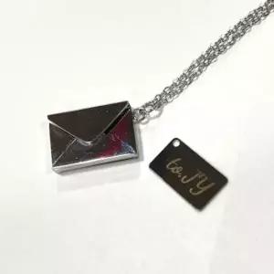 레터링 각인 커플 목걸이 애인 선물 편지 써지컬 악세사리 팬던트 행운 남자친구 여자친구