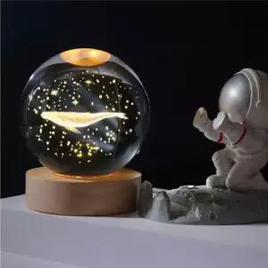 완제품-유리구슬 무드등-고래(중)