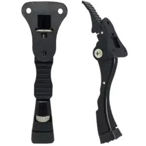 도어스토퍼 현관 말발굽 문닫힘방지 말굽 페달식 블랙