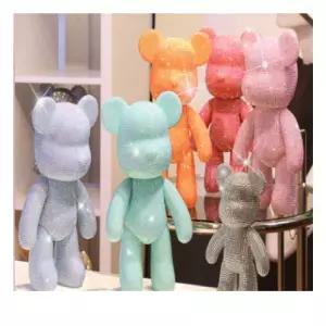 자수인형 블루 (대) G 1set 봉제 솜 공방 캐릭터 만들기 DIY 보석 보석곰 선물 공작 공예 비즈 취미 정성들