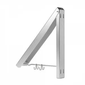 접이식 공간활용 싱글 벽걸이 행거-실버 옷걸이장