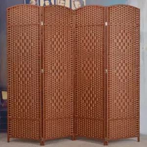 공간분리 브라운 4단 파티션 200x200cm 가벽DIY