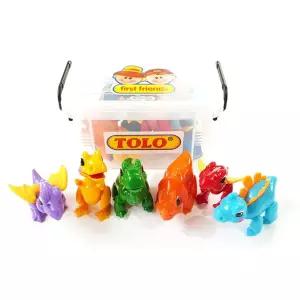 변신로봇 톨로 공룡시리즈 6종세트 케이스 포함 장난감 로보트 완구