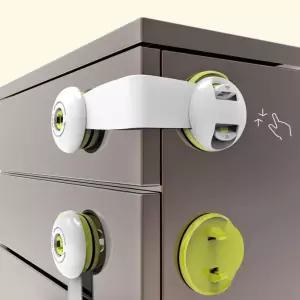 키밍 서랍 잠금장치 냉장고 문 창문 잠금이 끼임방지 안전잠금장치 냉장고