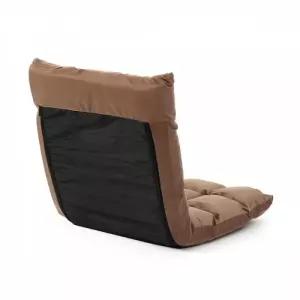 5단 각도조절 브라운 1인 좌식소파 거실좌식소파