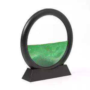 블랙그린 슬로우 모래 샌드 아트 액자 모래시계장식품