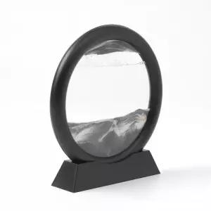 블랙 슬로우 모래 샌드 아트 액자 모래시계액자