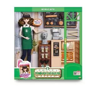 역할놀이 패션인형 열일곱 미미 카페에서 바리스타 소꼽 소꿉 주방 여아선물 완구 캐릭터