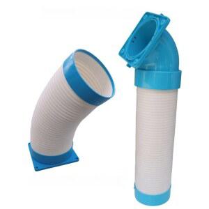 이동식에어컨자바라 120mm 플라스틱 코끼리 배기 파이프 배기호스 연장 120풍량스위치