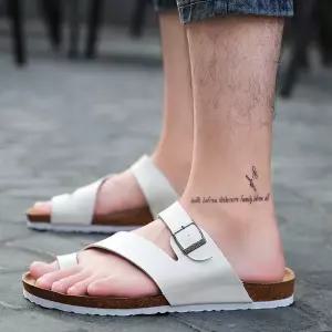 남녀 공용 바캉스 룩 휴가지 커플 스트랩 조리 샌들 ZOU9+1ubp