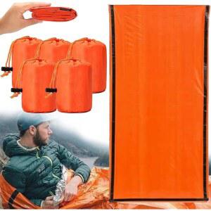 FHNUVB 비상 보온 침낭 사이즈 야외 포켓 생존을 생존 담요 하이킹을 84 캠핑 방수 X36