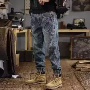 남자 바지 편한 배기핏 빅사이즈 청바지 긴 배기바지 통통 일자 SPO마켓1