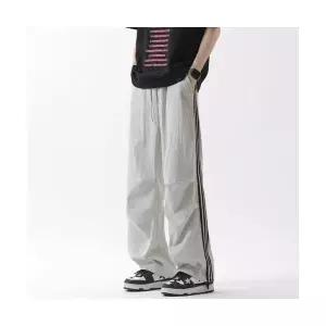 팬츠 남성 캐주얼 가을 루즈핏 셔링 기본 일자 와이드 면바지 옆테이프 패션 SPO마켓3