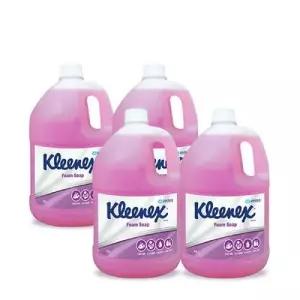 크리넥스 물비누 손 세정제 라일락향 4Lx4개 리필식당 세정액 거품형 세정젤 대용량