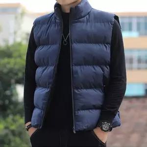 남자 3컬러 하이넥 경량패딩 캐주얼 패딩조끼 겨울 lFK7+4xiR