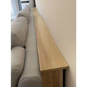 철제 침대 좁은 원목 폭좁은 틈새 흰색 선반 소파뒤선반