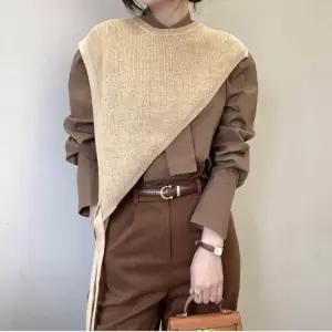 여성 심플 세련무드 데이트룩 회사원룩 꾸안꾸 사선 삼각 스트랩 케이프 GoN8+7IPw