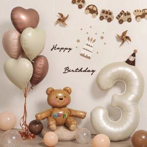 생일축하 남 돌2파티 배경벽장면 풍선 꾸미기