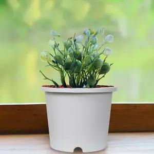 플라스틱 포트 화분 23.8L 39x30cm 화이트 꽃화분 식물 플라워 꽃집 분배 인테리어 정원 원예 베란다 디자