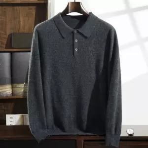 남사친 니트 순색 폴라 루즈핏 캐시미어 스웨터 기모 타이단추 상의 넥 터틀넥 긴팔 댄디 M스포1