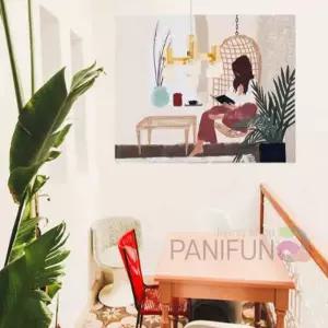 휴식 소녀 대형 포스터 M 거실인테리어 유화그림 아트 유명화가 미술작품 홈소품 엔틱 원룸꾸미기 용품 프