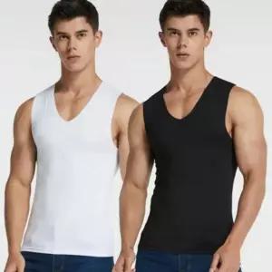 [반애] 심리스 넓은 아이스 민소매티 남자 반팔 티셔츠 반팔티 여름티 아이스티