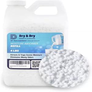 건식 및 수분 흡수기 리필 비드(4LBS) - 침실용 소형 제습기용 가정용 제습기 습기