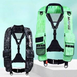 자동팽창 구명조끼 낚시 구명복 보트 초경량