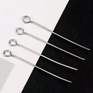 9자핀 50mm 200개 01-구자핀50mm-실버 부자재 진주 구자말이 구핀