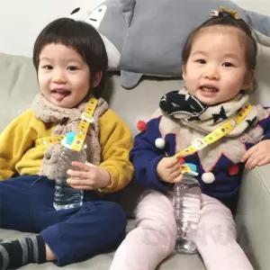 디노꿈 물병스트랩 목걸이 옐로우 생수병스트랩 물병고리