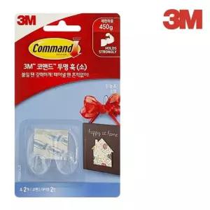 3M 코맨드 투명 훅(소 17092) 벽걸이 후크 소품걸이