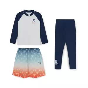 갤러리아 (SWM01)MLB키즈 모노그램 집업 래쉬가드 3P 세트(7ASWM0163-50NYS)