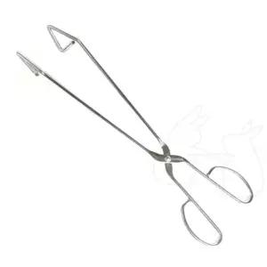 ( )숯집게 32cm 젖병 캠핑 스테인리스 고기 숯불 삼각스텐 바베큐