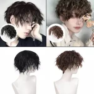 남자웨이브가발 남성 파마 펌스타일 미용 패션 코디