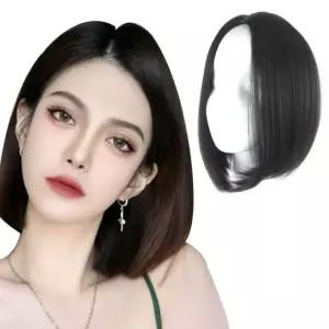 여자 단발가발 통가발 정수리 헤어뽕 자연스러운 모발