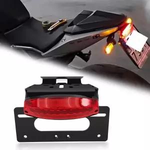 GSX8S 2025 2024 2023 GSX8R 모터사이클 미네이터 번호판 홀더 브래킷 및 LED 리어 테일 정리 GSX-8S