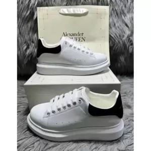 미국 알렉산더 맥퀸 흰색 검은색 가죽 굽 신발 사이즈 45 198135081173