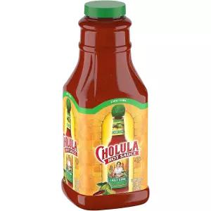 촐룰라 칠리 라임 핫소스 64 fl oz - 멕시코 고추 및 시그니처 향신료 블렌드가 포함된 64액체 온스 벌크