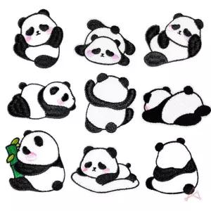 팬더 와펜 435235 빈티지와펜 와펜패치 와펜자수패치 열접착와펜 가방와펜