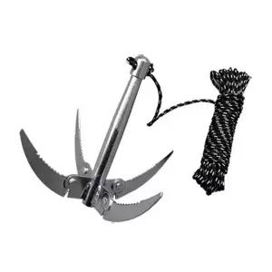 ( )휴대용 접이식 수초제거기 손잡이+로프+갈고리 세트