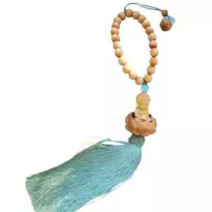 불교 석가모니 부처님 염주 연꽃 수술 룸미러 새차 선님오신날 탄신일 사월초파일 안전운전 행운부적 다산