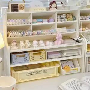 [생활] 수납 정리함 책상 화장대 심플 조립 50cm