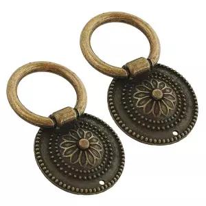 국화 가구 문고리 손잡이 서랍장 1925 2P 링