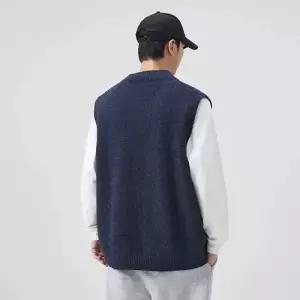 남사친 니트 조끼 솔리드 브이넥 나시 민소매 댄디 SPO마켓1