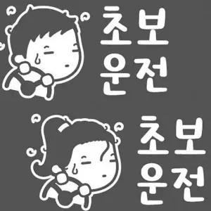 [CAR] 조금피곤한 초보운전스티커 GD-WG-157