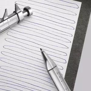 ( )버니어 휴대용 캘리퍼스 볼펜형 측정도구 길이 두께 재기 미니 공구