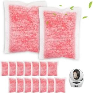 16팩 고양이 쓰레기통 탈취제 리필 위스커 냄새 트랩 포드 쓰레기 로봇 4 액세서리 필터와 호환 제거